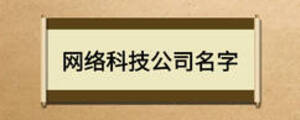 網(wǎng)絡(luò)科技公司名字
