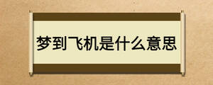 夢到飛機是什么意思