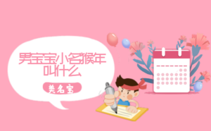 男寶寶小名猴年叫什么
